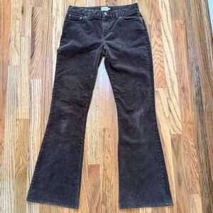 Calvin Klein CK Brown Corduroy Bootcut Flare Pants Size 7